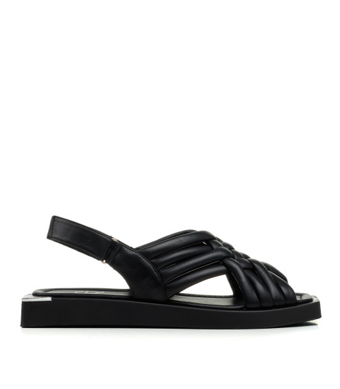 Босоножки женские кожаные на низком ходу Aquamarin 1361ЛZ