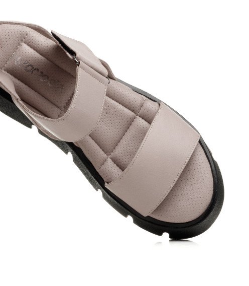Босоножки женские кожаные на платформе Evromoda 1387ЛZ-В