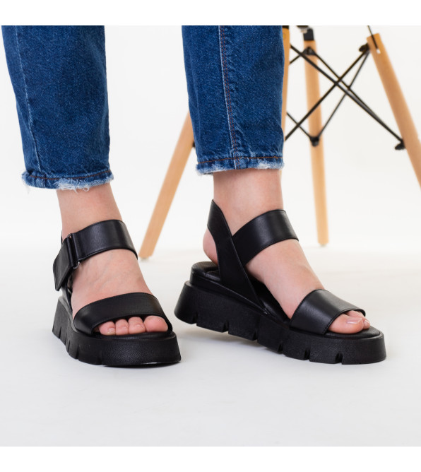 Босоножки женские кожаные на платформе Evromoda 1387ЛZ