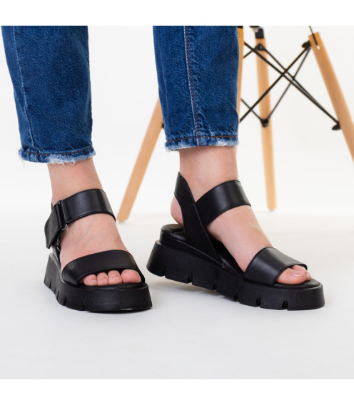 Босоножки женские кожаные на платформе Evromoda 1387ЛZ