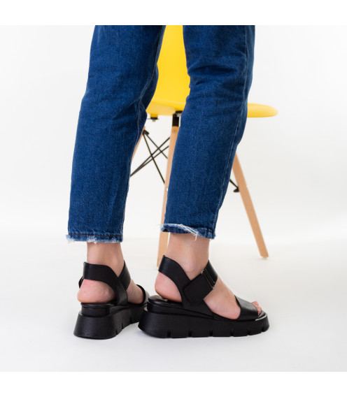 Босоножки женские кожаные на платформе Evromoda 1387ЛZ