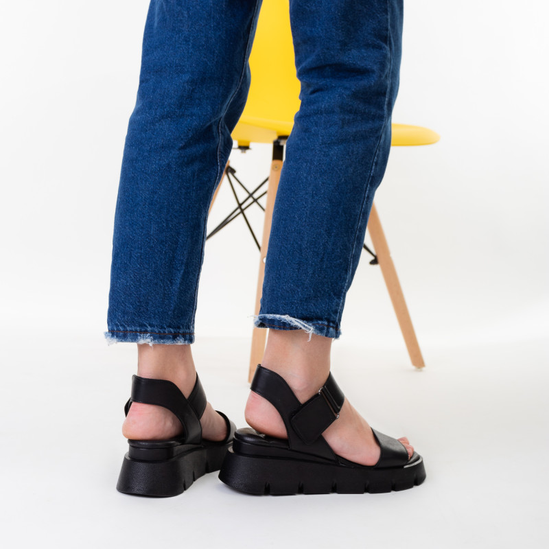 Босоножки женские кожаные на платформе Evromoda 1387ЛZ