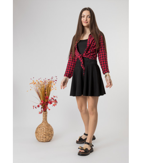 Босоніжки жіночі шкіряні чорні з оригінальним декором Evromoda 1520ЛZ