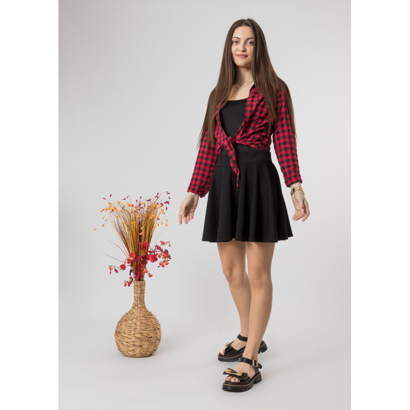 Босоніжки жіночі шкіряні чорні з оригінальним декором Evromoda 1520ЛZ