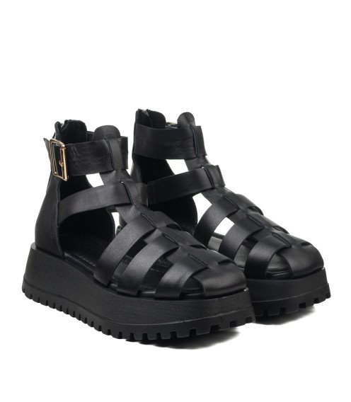 Босоножки женские кожаные на платформе Heya Shoes 1529ЛZ