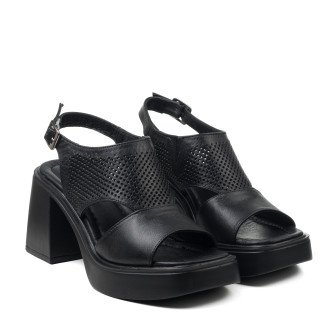 Босоножки женские кожаные на каблуке Heya Shoes 1532ЛZ