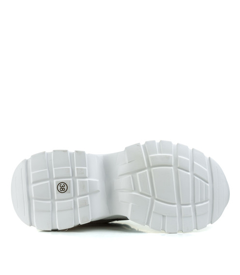 Кроссовки женские белые на высокой платформе Lifexpert 1779Т