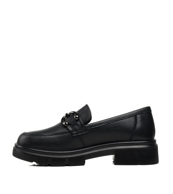 Туфлі-лофери жіночі чорні Meegocomfort 2148Т