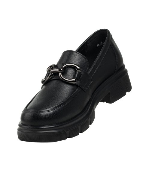Туфлі-лофери жіночі чорні Meegocomfort 2148Т