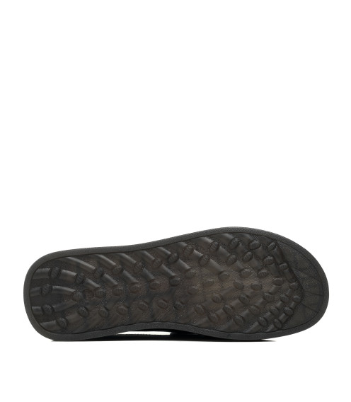 Туфли женские кожаные черные на платформе Meegocomfort 2149Т