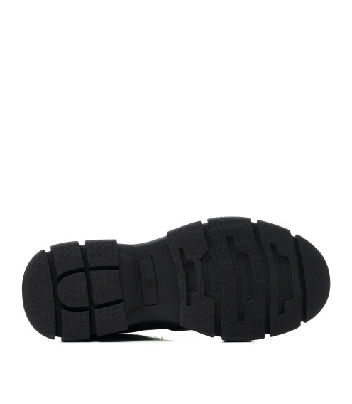 Кеды женские кожаные черные Meegocomfort 2152Т-А