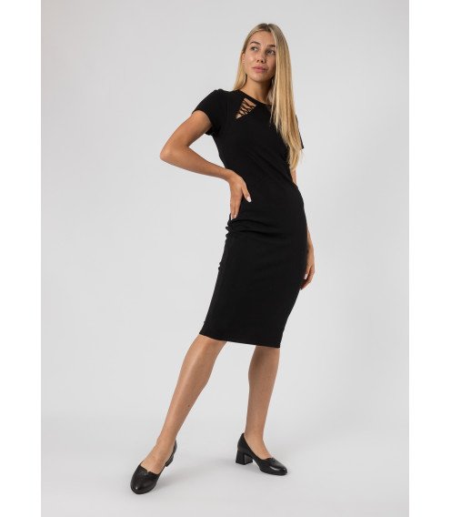 Туфли женские черные кожаные на каблуке Lady marcia 2258Т