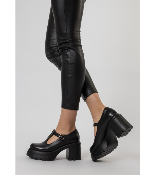 Туфли женские черные кожаные Melanda 2283Т