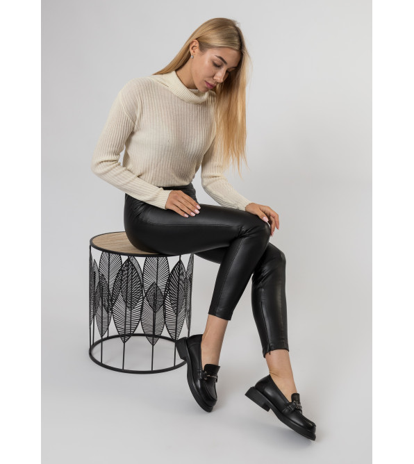 Туфли женские кожаные черные Melanda 2284Т