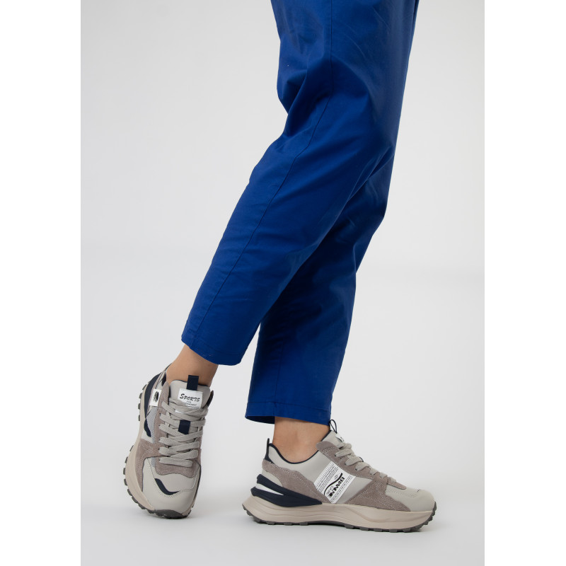 Кросівки жіночі комбіновані сірі Melanda 2289Т