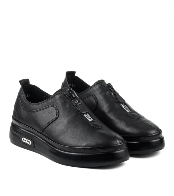 Туфли женские кожаные черные Meegocomfort 2292Т