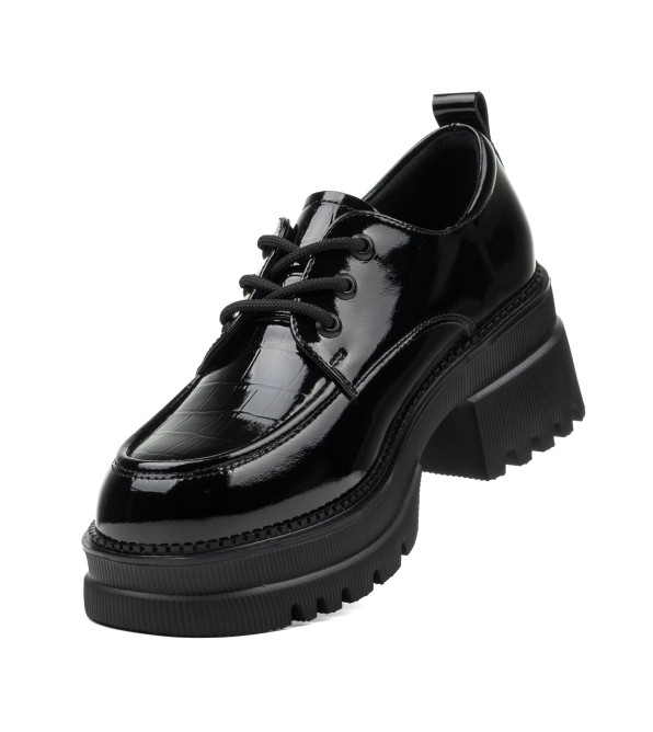 Туфли женские черные лакированные Meegocomfort 2295Т