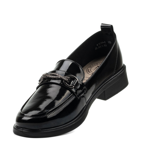 Туфли женские черные лакированные Meegocomfort 2297Т