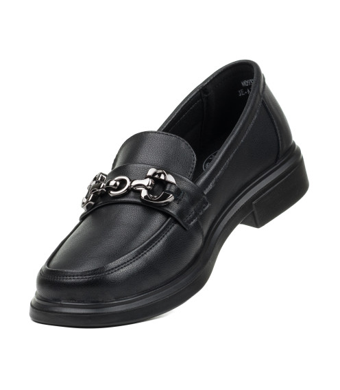 Туфли женские кожаные черные Meegocomfort 2298Т