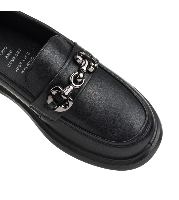Туфли женские кожаные черные Meegocomfort 2298Т