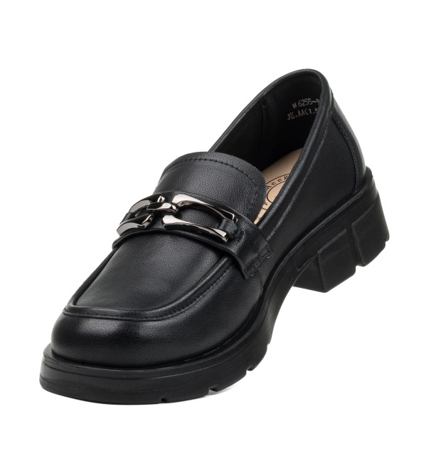 Туфли женские кожаные черные Meegocomfort 2299Т