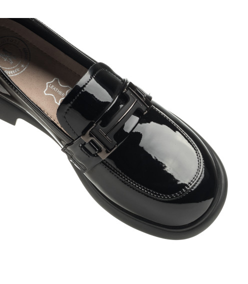 Туфли женские черные лакированые Meegocomfort 2356Т