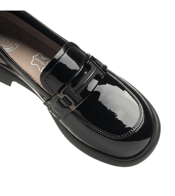Туфли женские черные лакированые Meegocomfort 2356Т