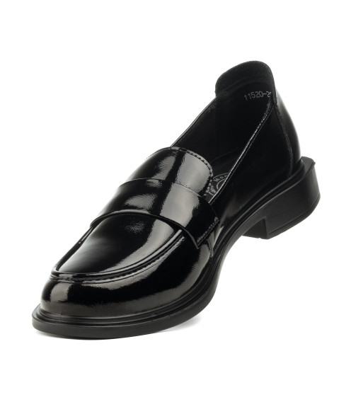 Туфли женские черные лакированые Meegocomfort 2362Т-В