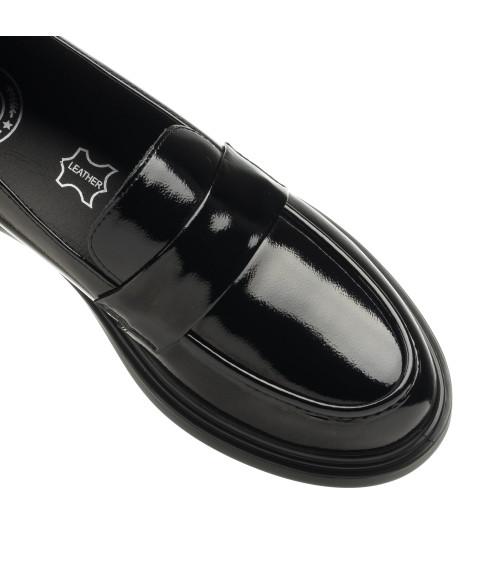 Туфли женские черные лакированые Meegocomfort 2362Т-В