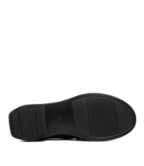 Туфли женские черные кожаные Meegocomfort 2362Т