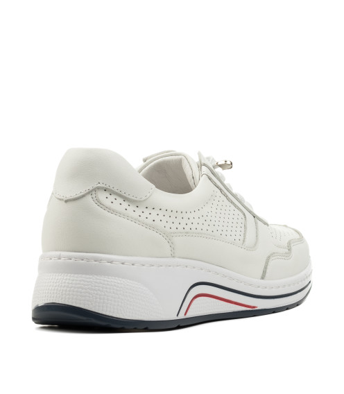 Кроссовки женские кожаные белые Meegocomfort 2364Т