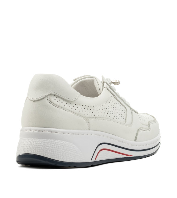 Кроссовки женские кожаные белые Meegocomfort 2364Т