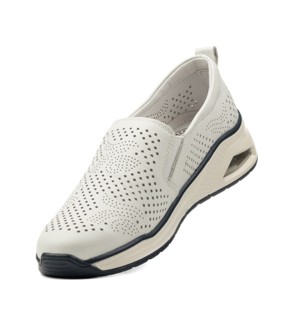 Туфли женские белые кожаные летние Meegocomfort 2366Т