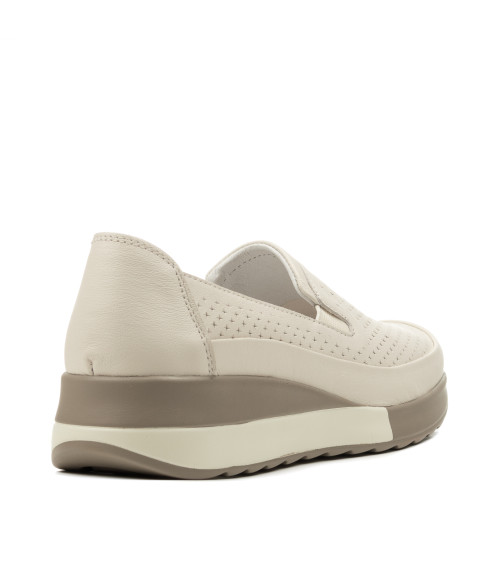 Туфли женские кожаные бежевые Meegocomfort 2367Т