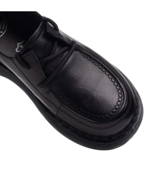 Туфли женские кожаные на шнуровках Meegocomfort 2368Т
