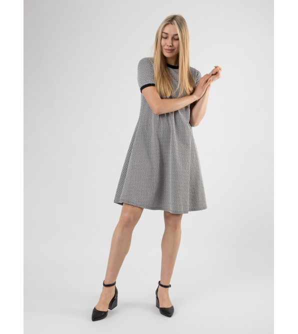Туфли женские черные на оригинальном каблуке Marigo 2417Т