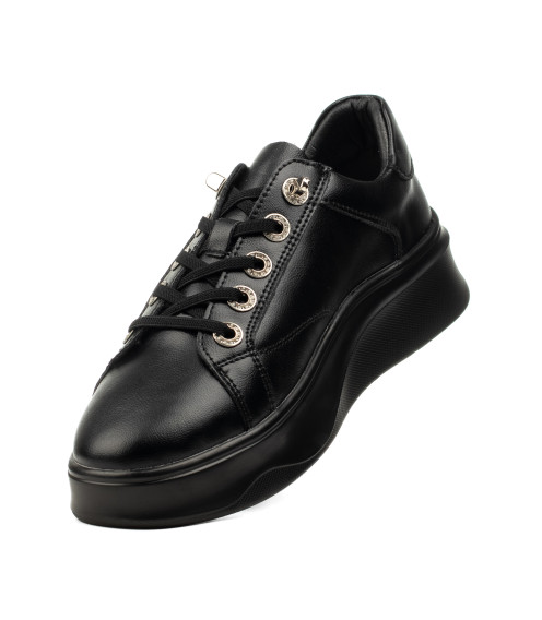 Кеды женские черные на платформе Lola Andy 2448Т