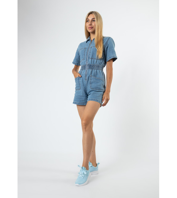 Кросівки жіночі текстильні блакитні Fashion 2473Т-В