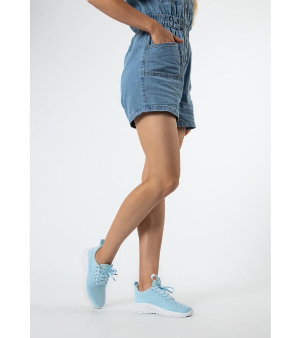 Кросівки жіночі текстильні блакитні Fashion 2473Т-В