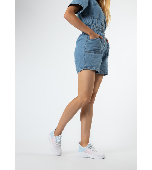 Кроссовки женские текстильные белые Fashion 2474Т
