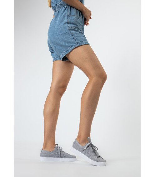 Кеди жіночі сірі текстильні Fashion 2475Т-В