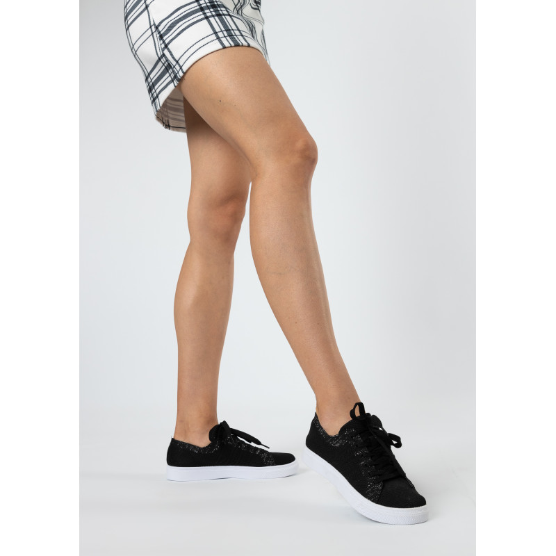 Кеди жіночі чорні текстильні Fashion 2475Т