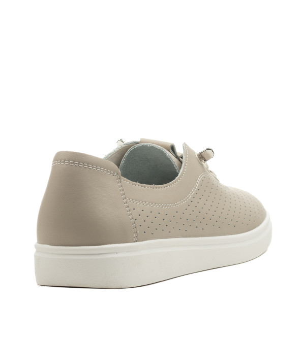 Туфли женские кожаные серые летние Comfort Wow 2500Т-А