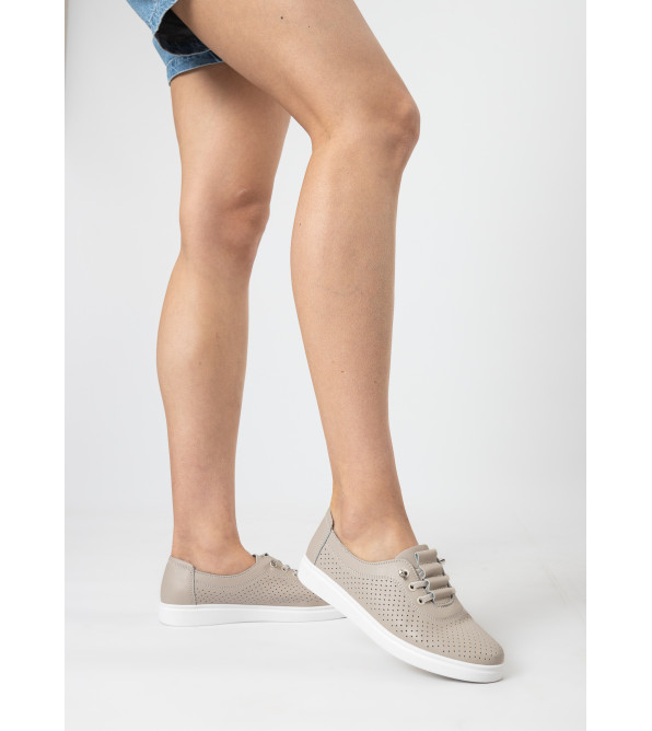 Туфли женские кожаные серые летние Comfort Wow 2500Т-А