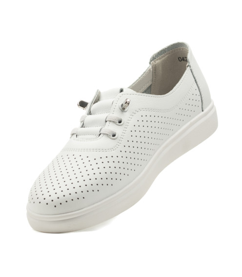 Туфлі жіночі шкіряні білі літні Comfort Wow 2500Т