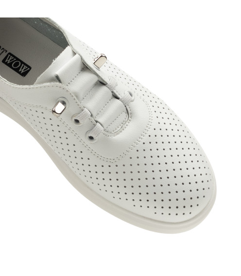 Туфлі жіночі шкіряні білі літні Comfort Wow 2500Т
