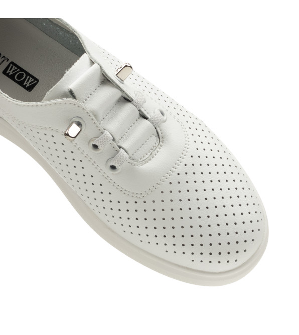 Туфлі жіночі шкіряні білі літні Comfort Wow 2500Т