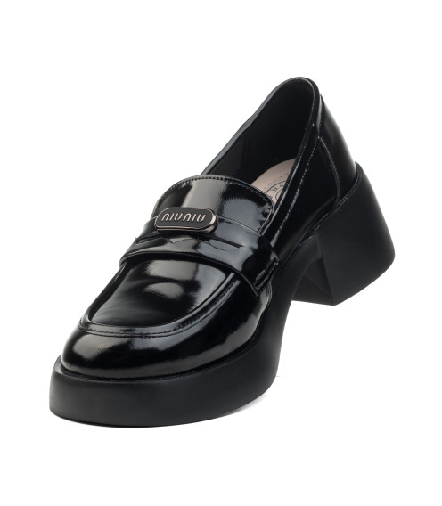 Туфли женские черные лакированные Meegocomfort 2536Т