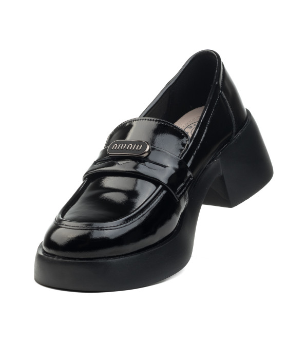 Туфли женские черные лакированные Meegocomfort 2536Т