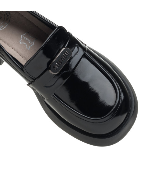 Туфли женские черные лакированные Meegocomfort 2536Т